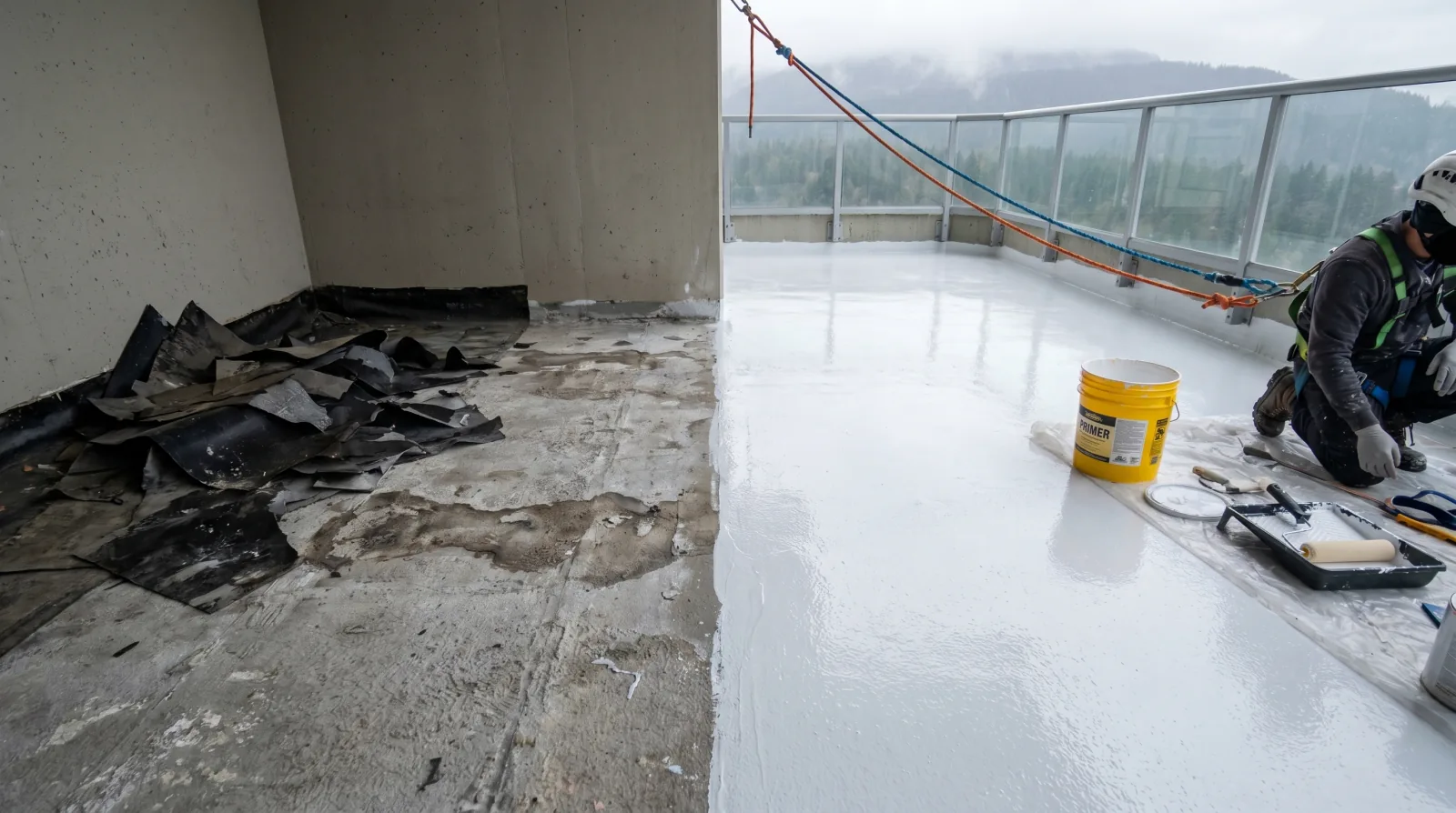 Balcony waterproofing: repair, overlay, or replace