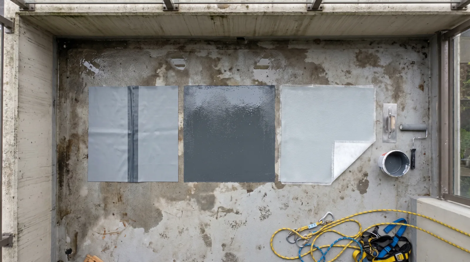 Balcony membrane systems compared