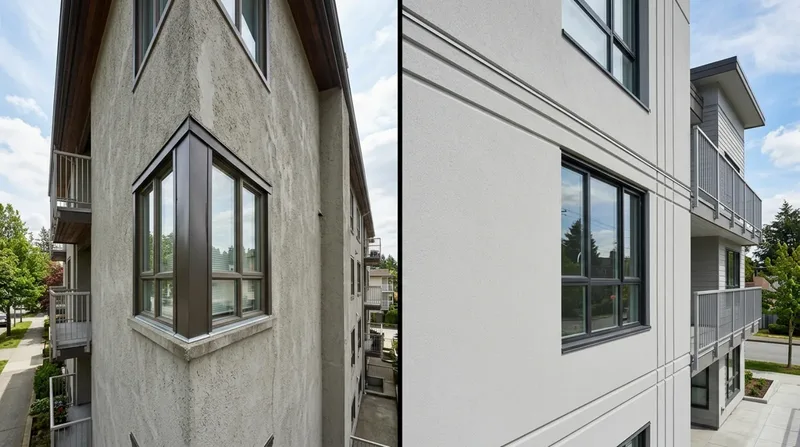 Cladding choices in coastal rain