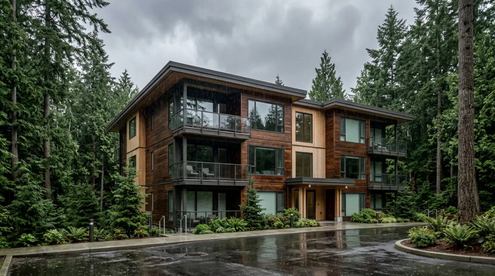 Gutters and downspouts on strata buildings