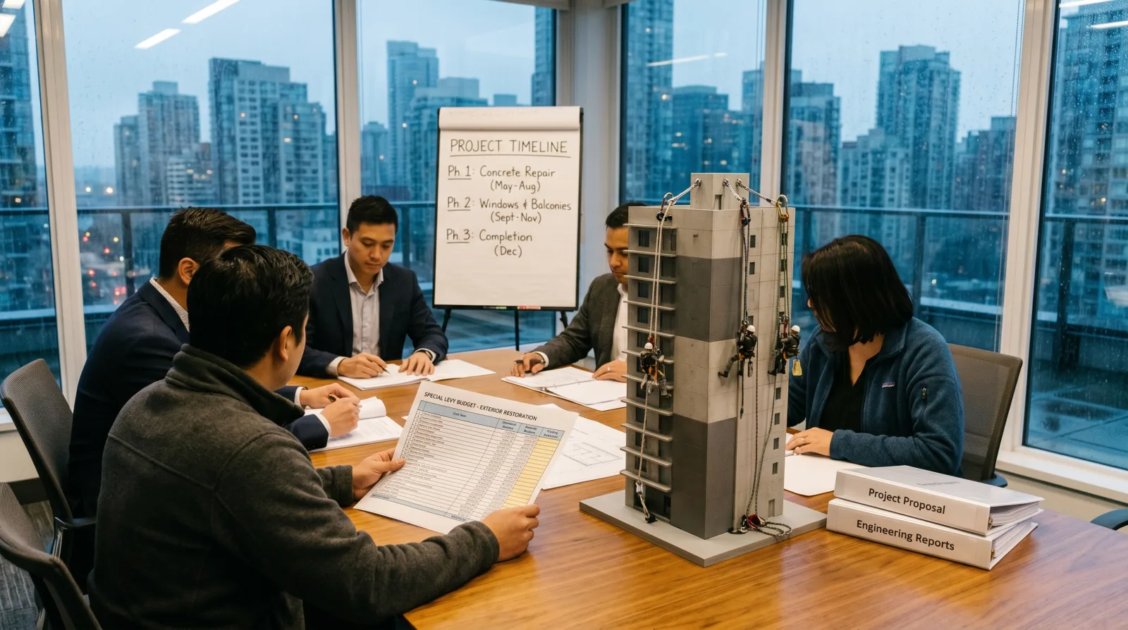 Special levy vs. strata loan for a building envelope restoration